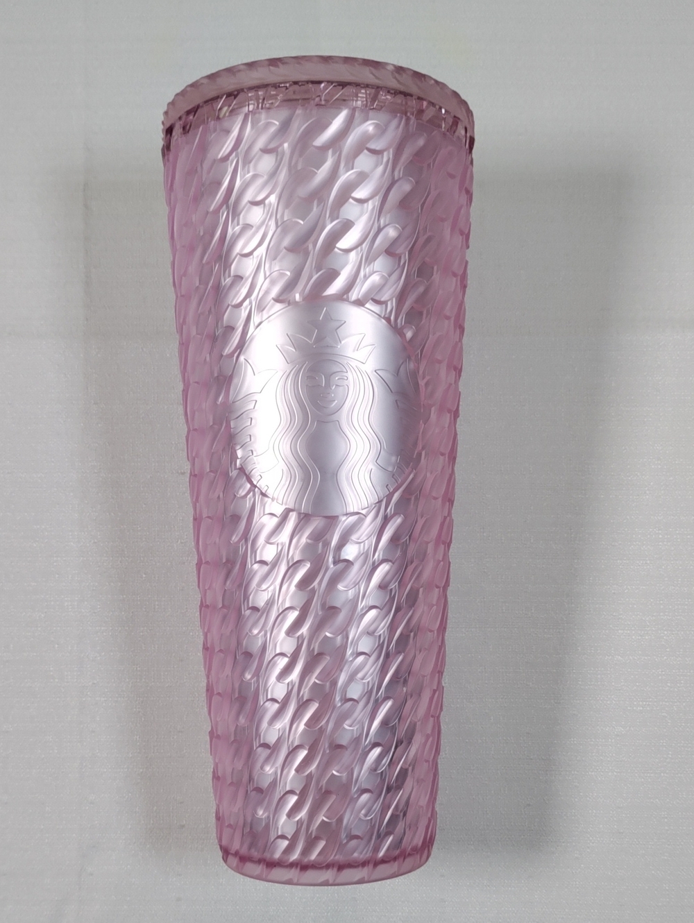 H190 Starbucks 2024 Light Pink Chain Link Venti Tumbler 24 oz